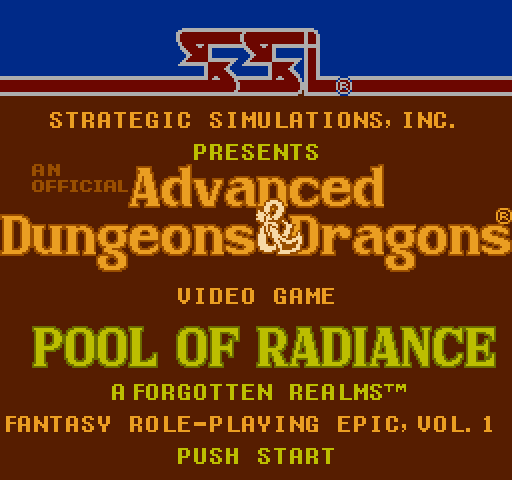 Advanced Dungeons & Dragons: Pool of Radiance [NES]