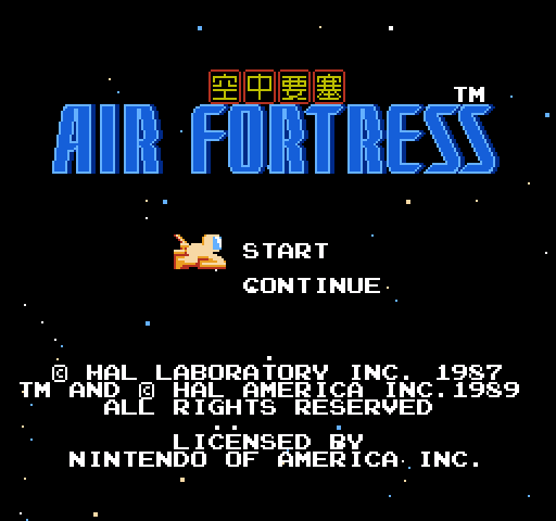 Air Fortress [NES]