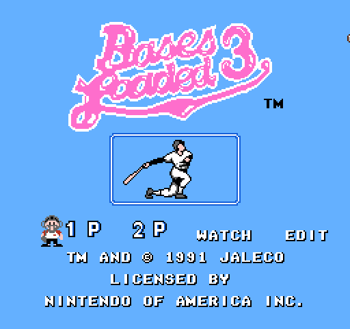 Bases Loaded 3 [NES]