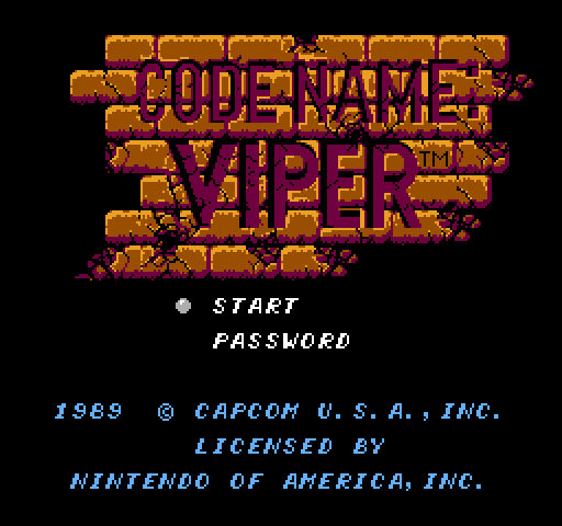 Code Name: Viper [NES]