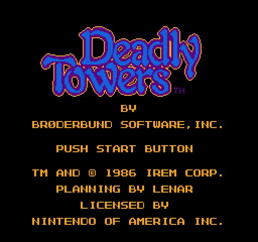 Deadly Towers [NES]