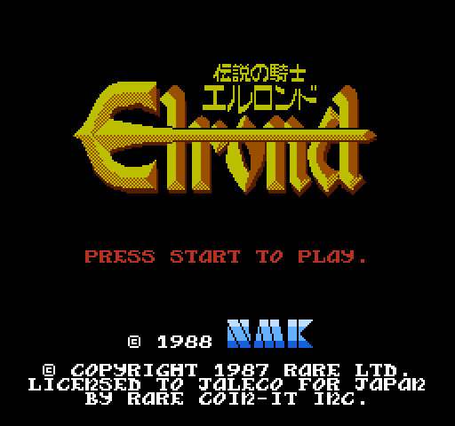 Densetsu no Kishi: Elrond [NES]