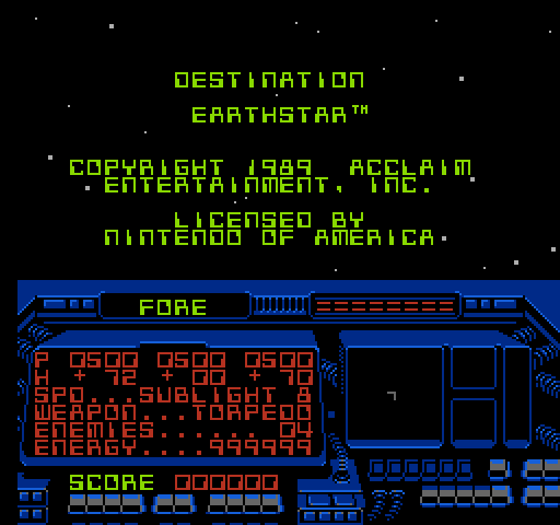 Destination Earthstar [NES]