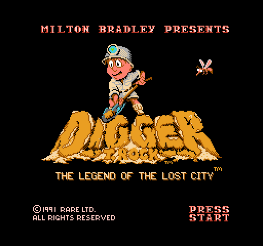 Digger T. Rock: The Legend of the Lost City [NES]