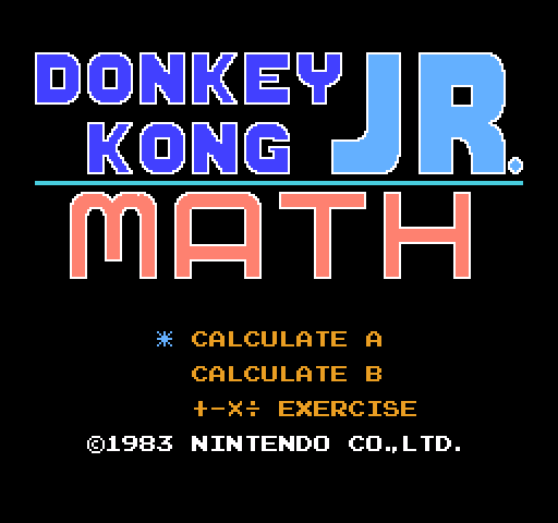 Donkey Kong Jr. Math [NES]