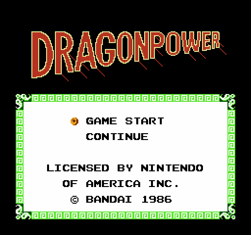 Dragon Power [NES]