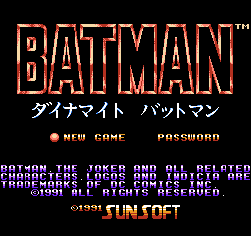 Dynamite Batman [NES]