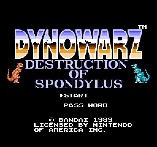 Dynowarz: The Destruction of Spondylus [NES]