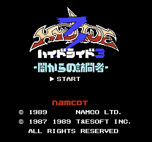 Hydlide 3: Yami Kara no Houmonsha [NES]