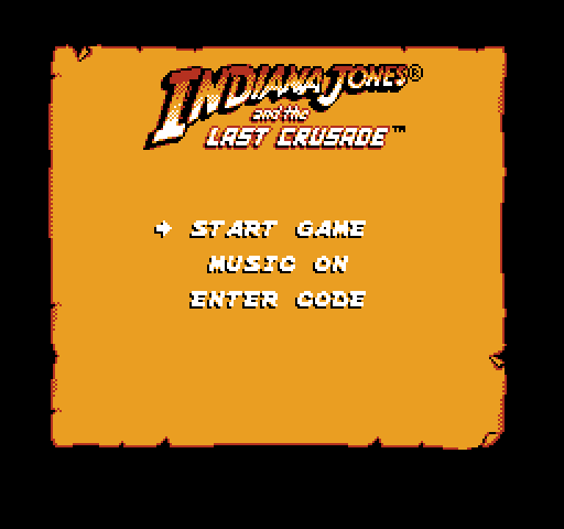 Indiana Jones and the Last Crusade [NES]