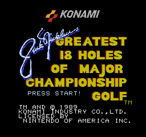 Jack Nicklaus' Greatest 18 Holes of Major Championship Golf [NES]