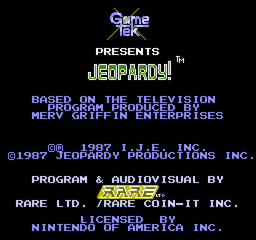 Jeopardy! [NES]