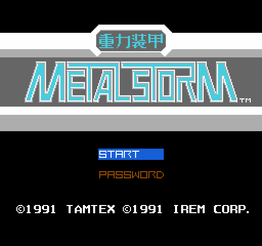 Juuryoku Soukou Metal Storm [NES]