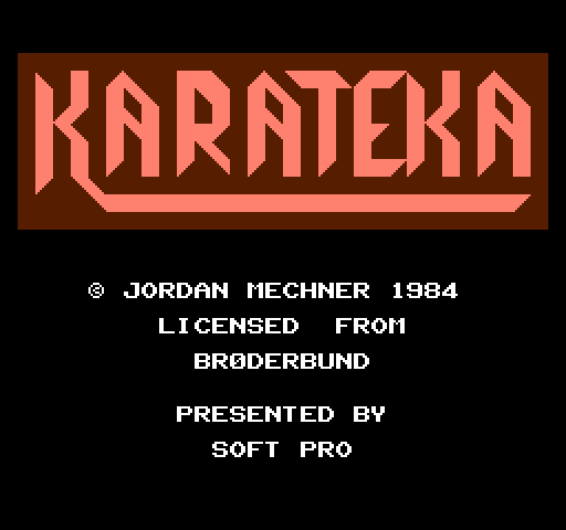 Karateka [NES]