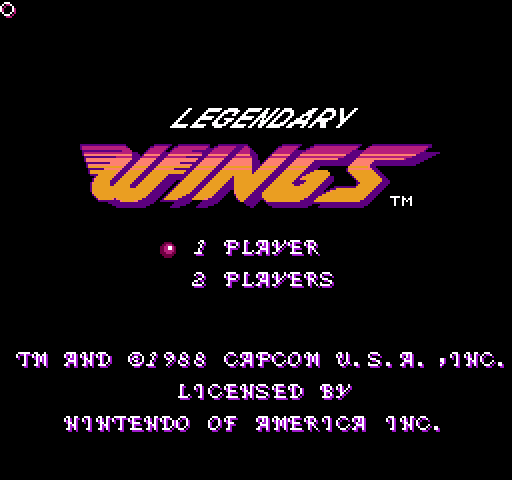 Legendary Wings [NES]