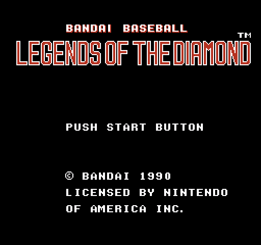 Legends of the Diamond: The Baseball Championship Game [NES]