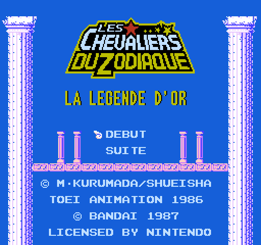 Les Chevaliers du Zodiaque: La Legende d'Or [NES]