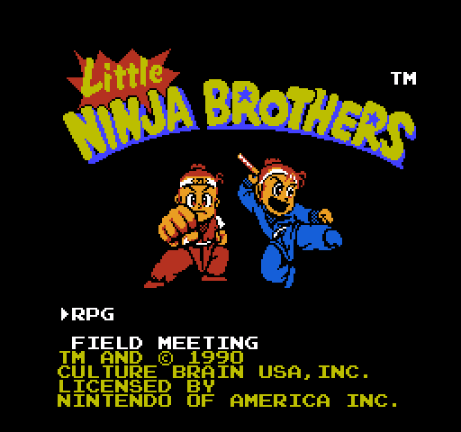 Little Ninja Brothers [NES]
