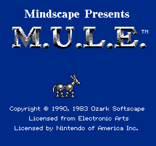 M.U.L.E. [NES]