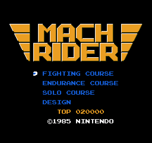 Mach Rider [NES]