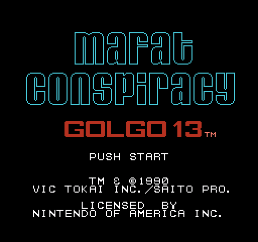 Mafat Conspiracy: Golgo 13 [NES]
