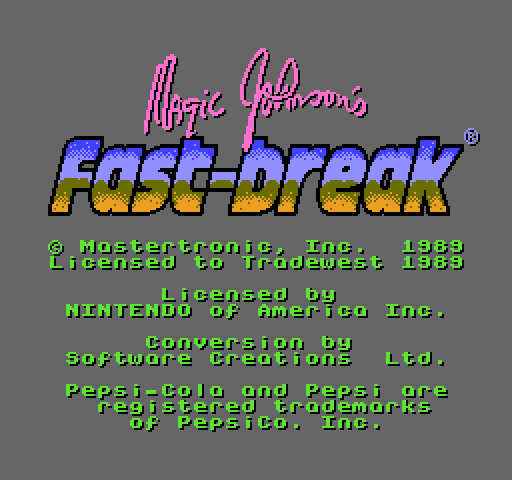 Magic Johnson's Fast Break [NES]