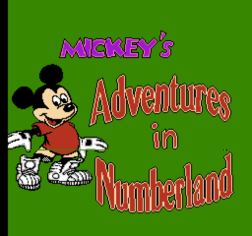 Mickey's Adventures in Numberland [NES]