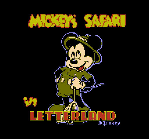 Mickey's Safari in Letterland [NES]
