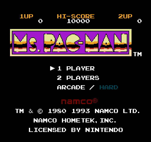 Ms. Pac-Man [NES]