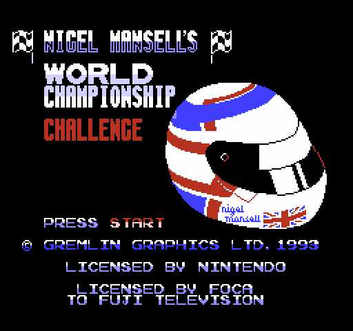 Nigel Mansell's World Championship Challenge [NES]