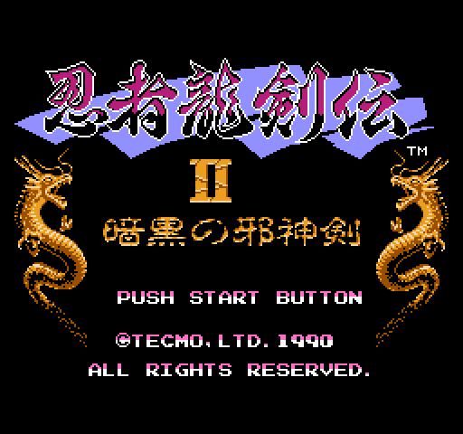 Ninja Ryukenden II: Ankoku no Jashin Ken [NES]