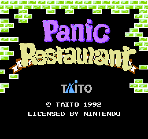 Panic Restaurant [NES]