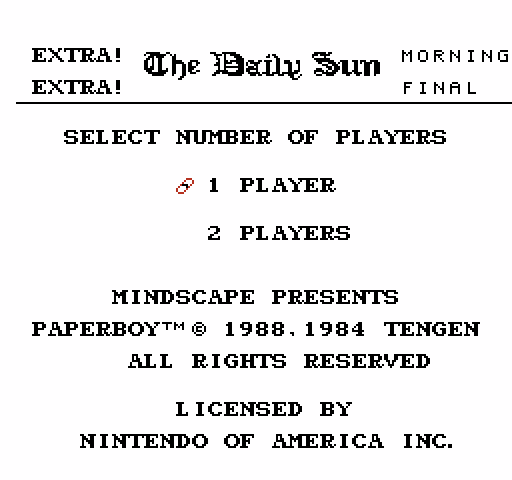 Paperboy [NES]