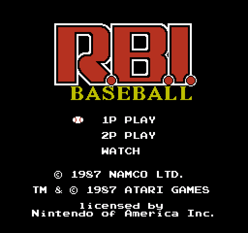 R.B.I. Baseball [NES]