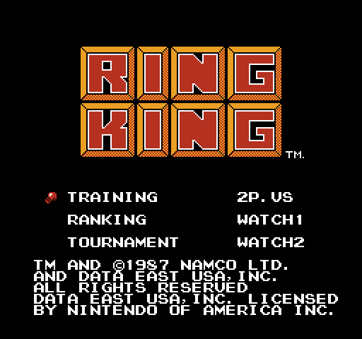 Ring King [NES]