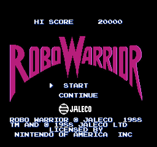 Robo Warrior [NES]