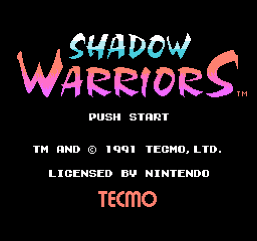 Shadow Warriors [NES]