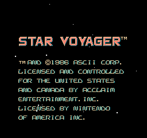 Star Voyager [NES]