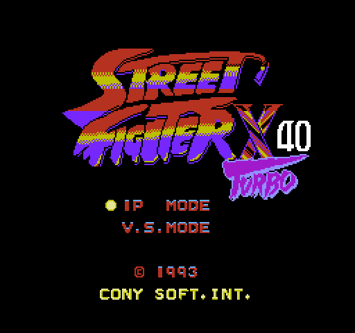 Street Fighter X Turbo 40 [NES]