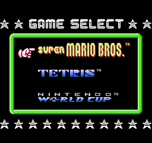 Super Mario Bros. + Tetris + Nintendo World Cup [NES]