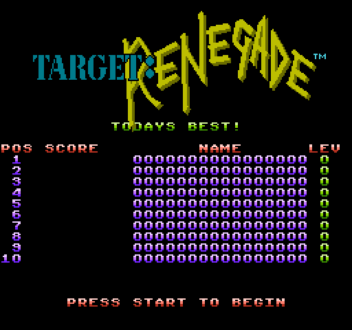 Target: Renegade [NES]