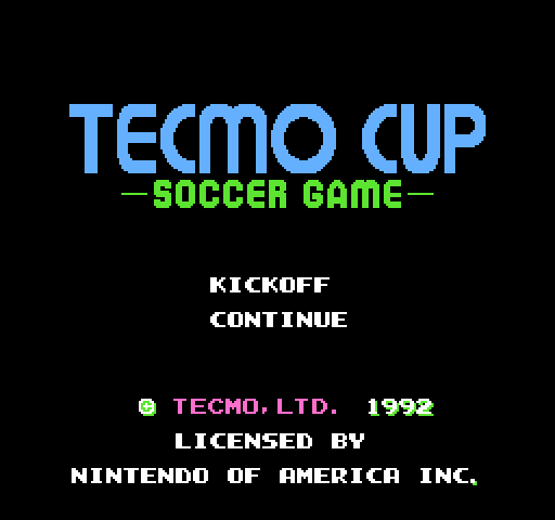 Tecmo Cup: Soccer Game [NES]