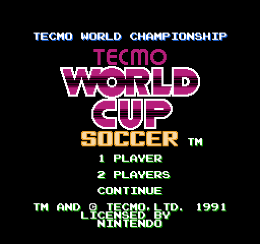 Tecmo World Cup Soccer [NES]