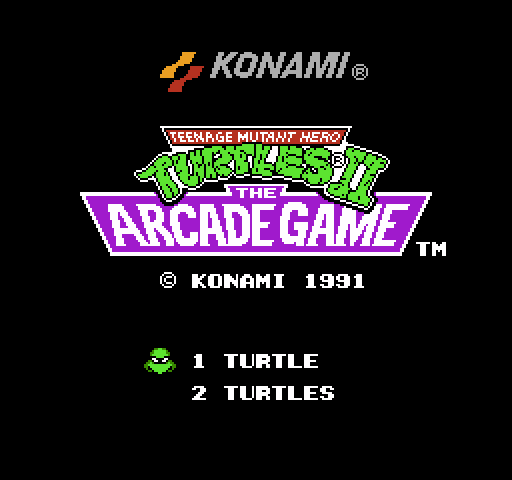 Teenage Mutant Hero Turtles II: The Arcade Game [NES]
