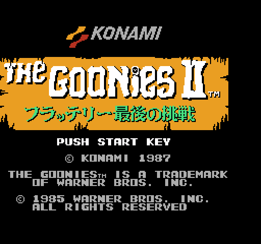The Goonies 2: Fratelli Saigo no Chousen [NES]