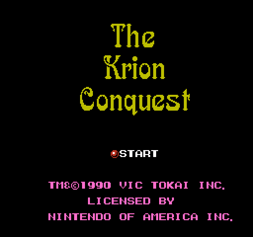 The Krion Conquest [NES]