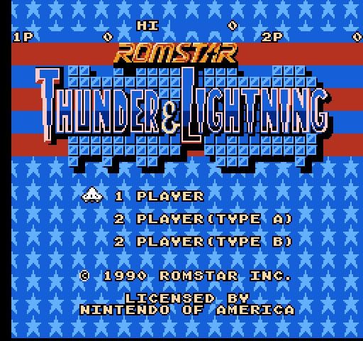 Thunder & Lightning [NES]