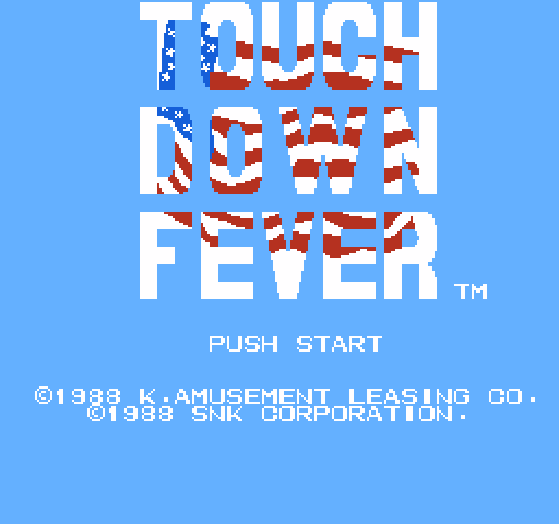 Touch Down Fever: American Football [NES]
