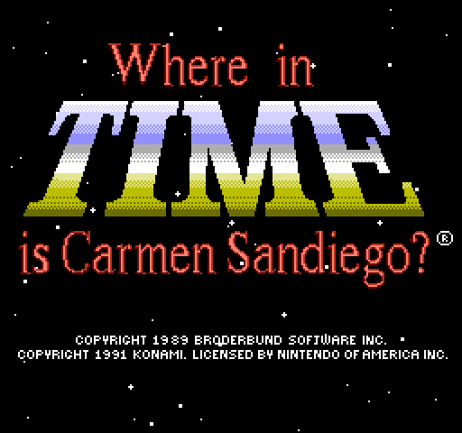 Where in Time is Carmen Sandiego [NES]