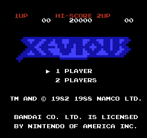 Xevious: The Avenger [NES]